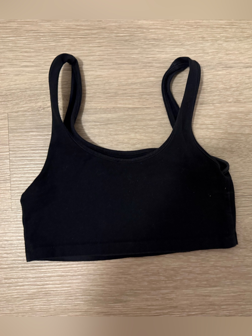 Women’s Black Cropped Tank- M
